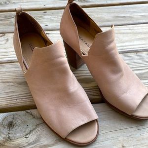 Lucky Brand Barren Peep Toe Booties Size 10